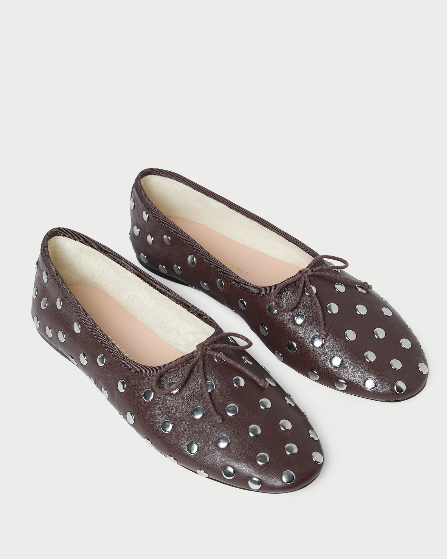 Loeffler Randall Women / Landon Espresso/Silver Leather Ballet Flat