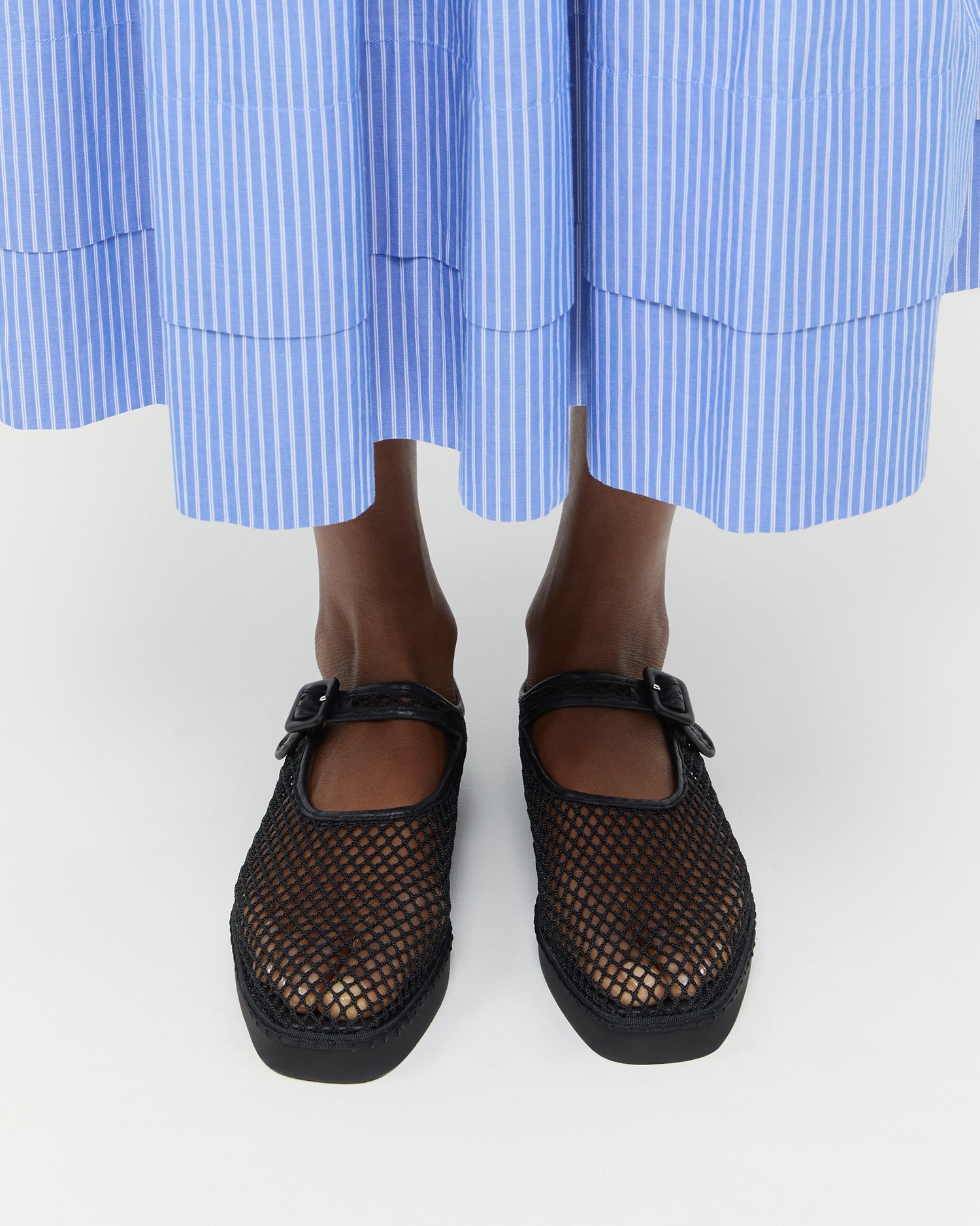 Loeffler Randall Women / Rita Black Netted Mary Jane