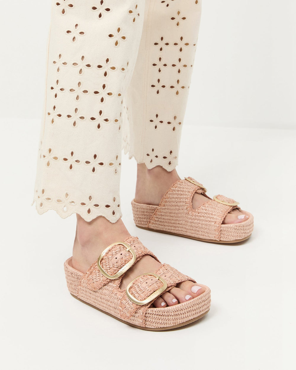 Loeffler Randall Women / Theo Blush Two-Band Sandal