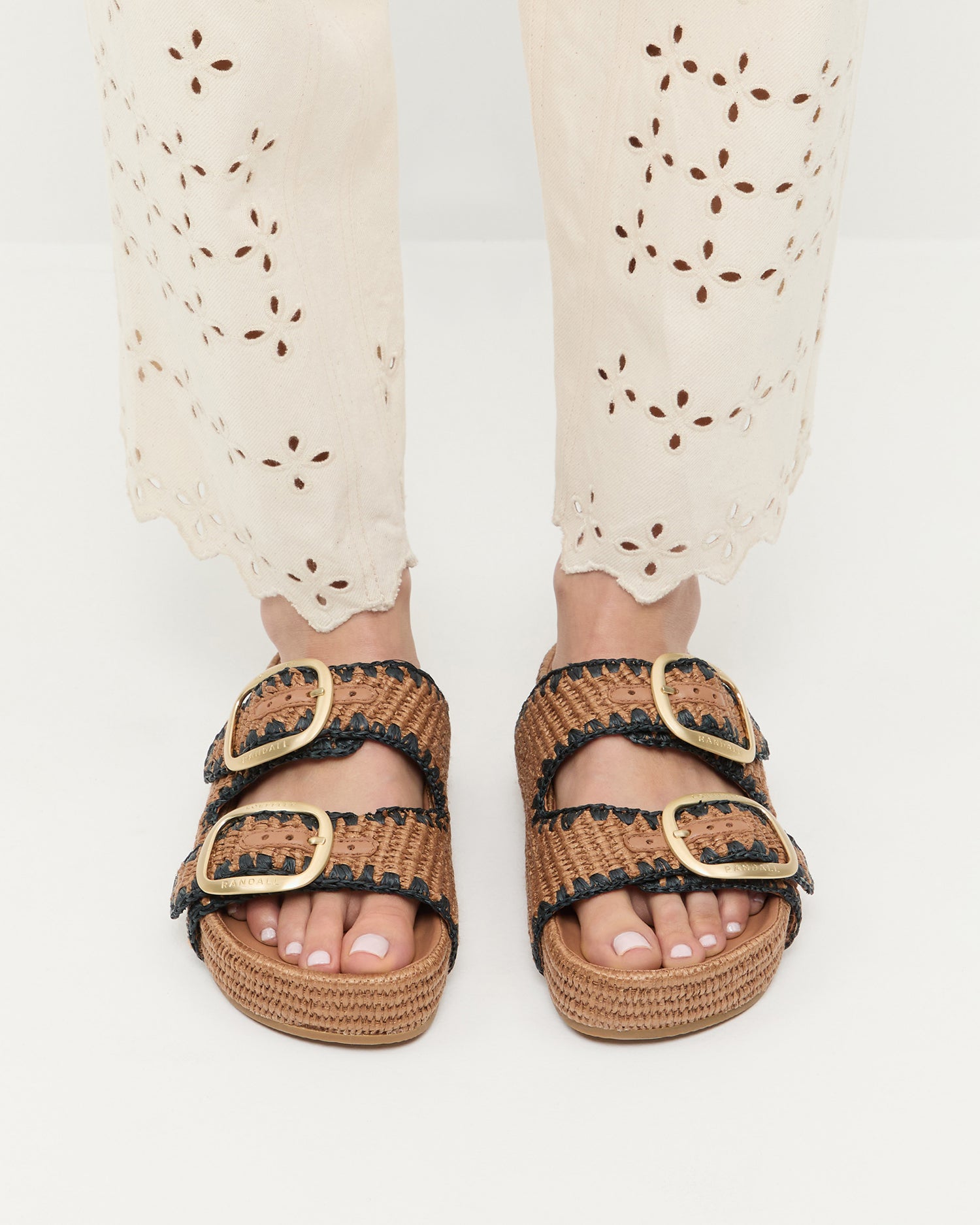 Loeffler Randall Women / Theo Brown Two-Band Sandal
