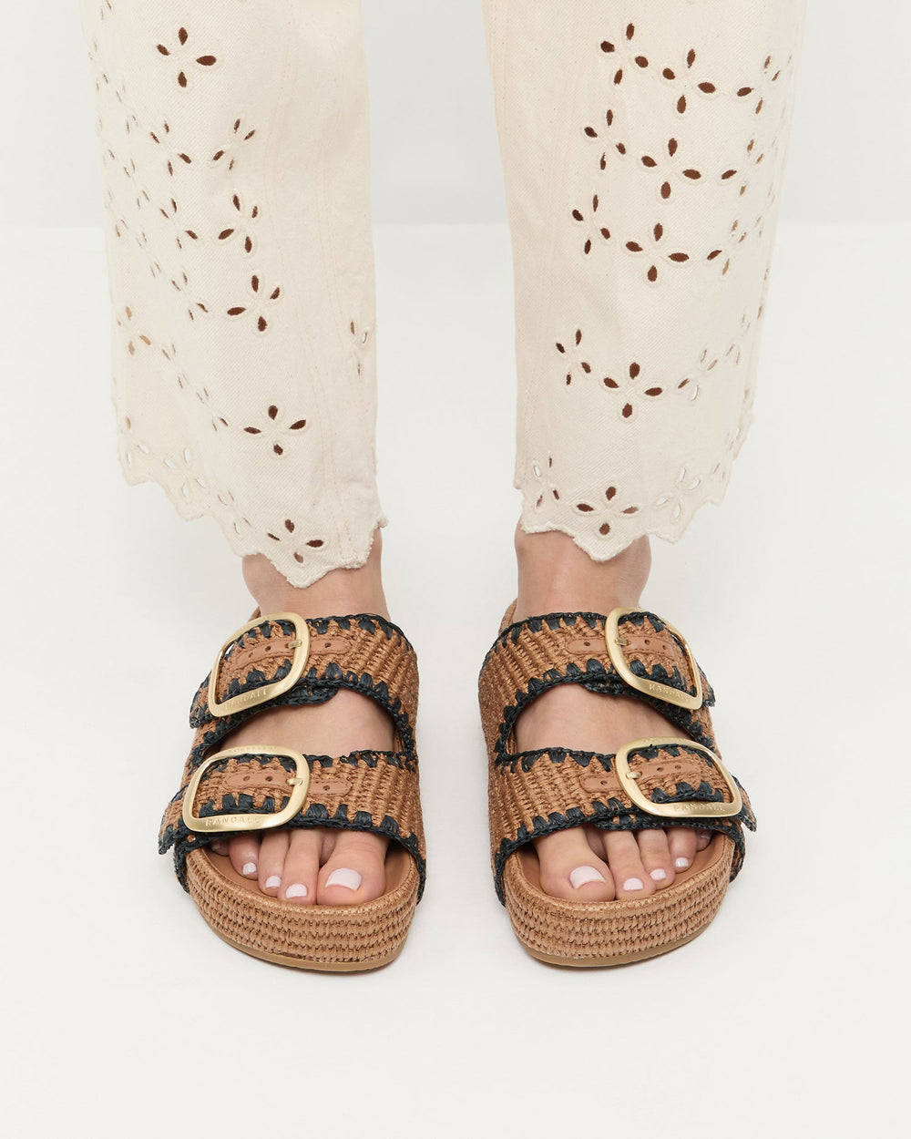 Loeffler Randall Women / Theo Brown Two-Band Sandal