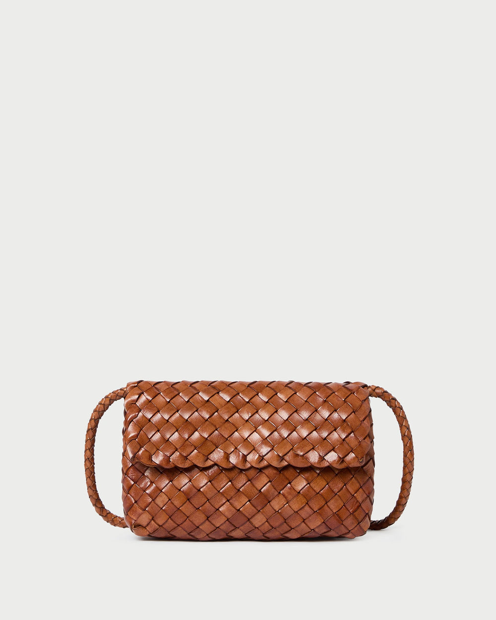 Loeffler Randall Women / Vinnie Timber Woven Leather Crossbody