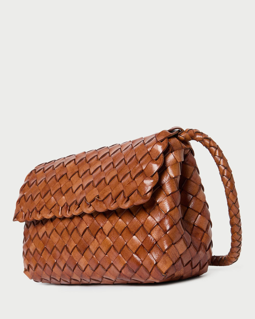 Loeffler Randall Women / Vinnie Timber Woven Leather Crossbody