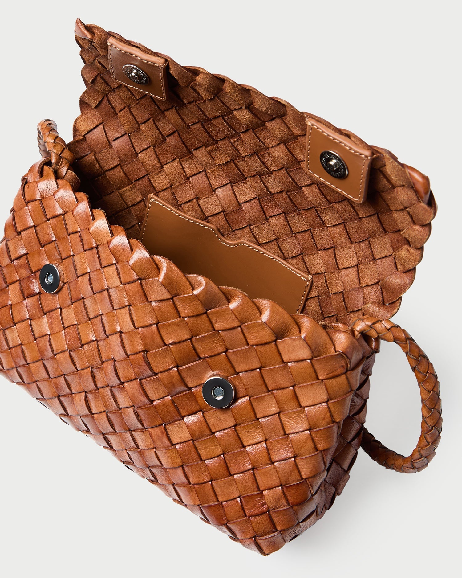 Loeffler Randall Women / Vinnie Timber Woven Leather Crossbody