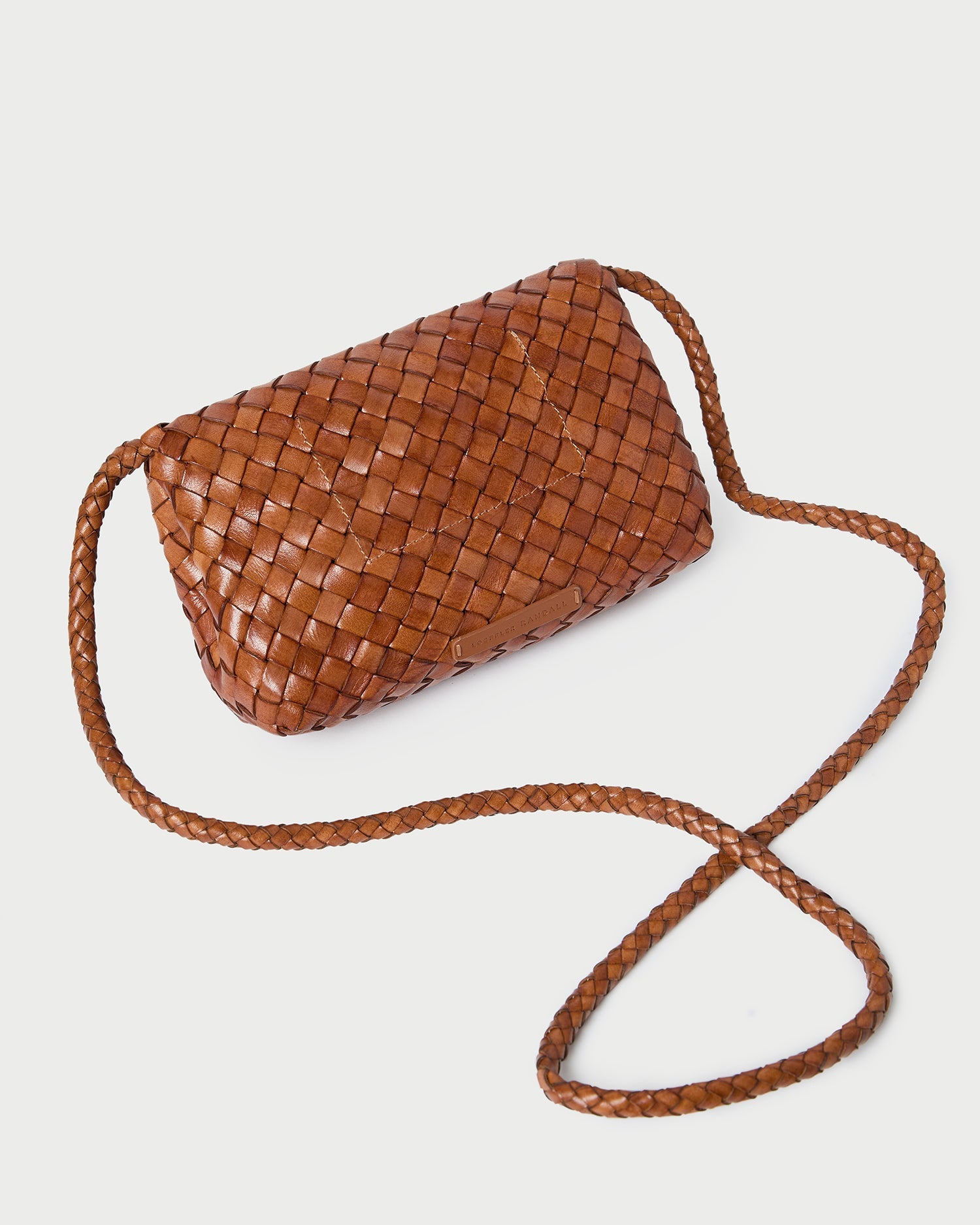Loeffler Randall Women / Vinnie Timber Woven Leather Crossbody