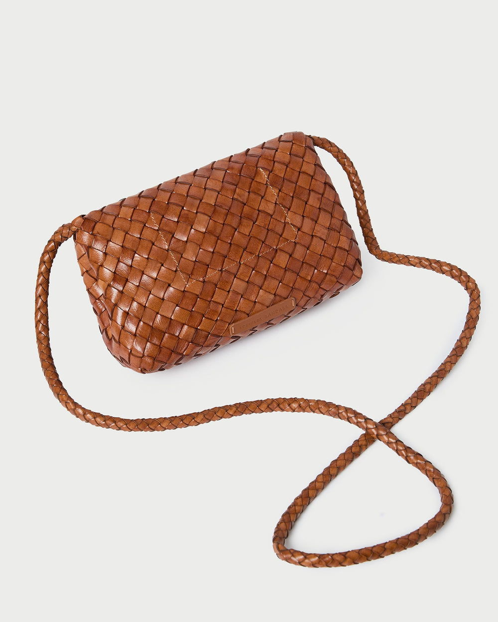 Loeffler Randall Women / Vinnie Timber Woven Leather Crossbody
