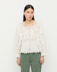 Loeffler Randall Women / Pauline Embroidered Lace Blouse