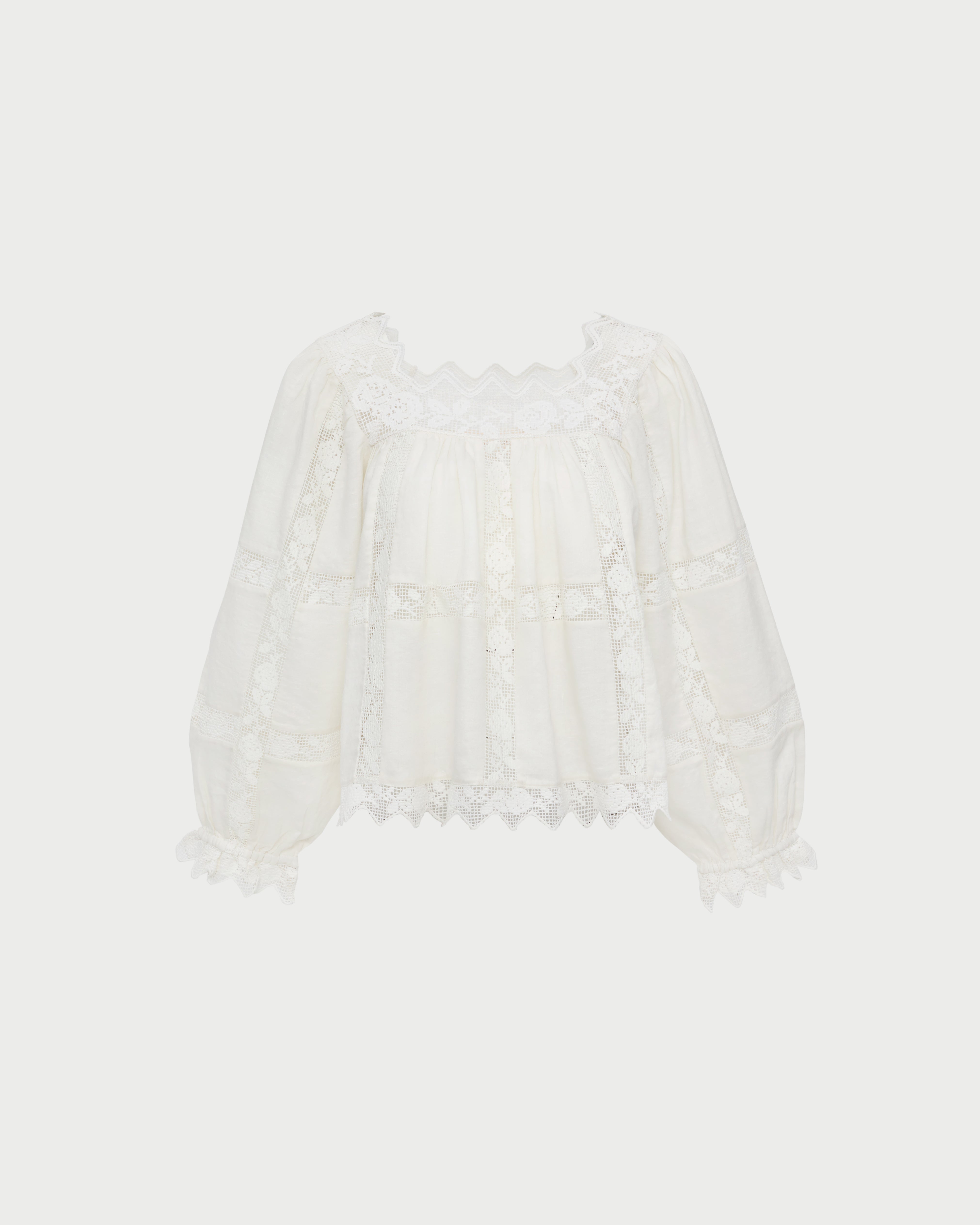 Loeffler Randall Women / Pauline Embroidered Lace Blouse