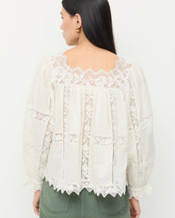 Loeffler Randall Women / Pauline Embroidered Lace Blouse