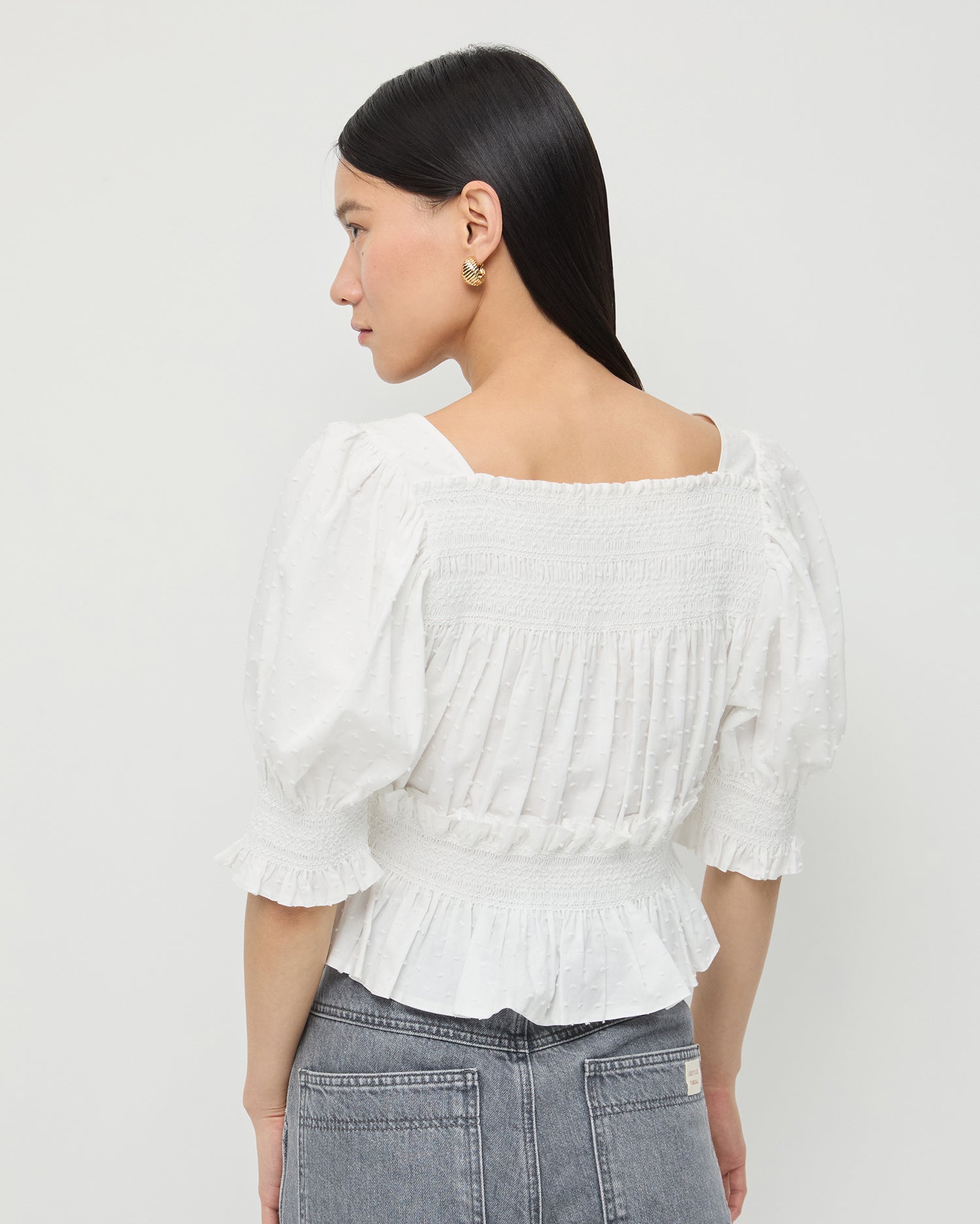 Loeffler Randall Women / Nicola Smocked Blouse
