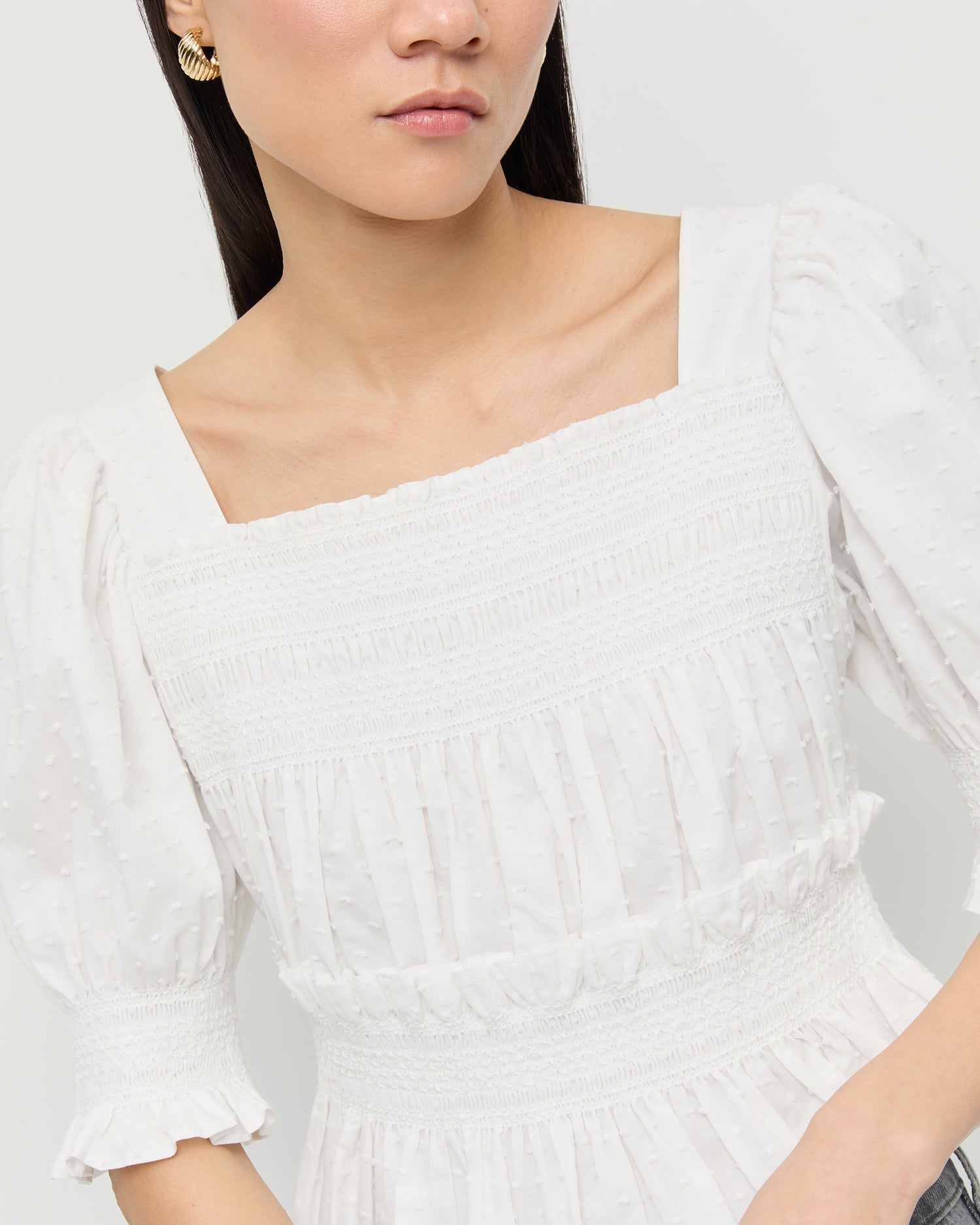 Loeffler Randall Women / Nicola Smocked Blouse