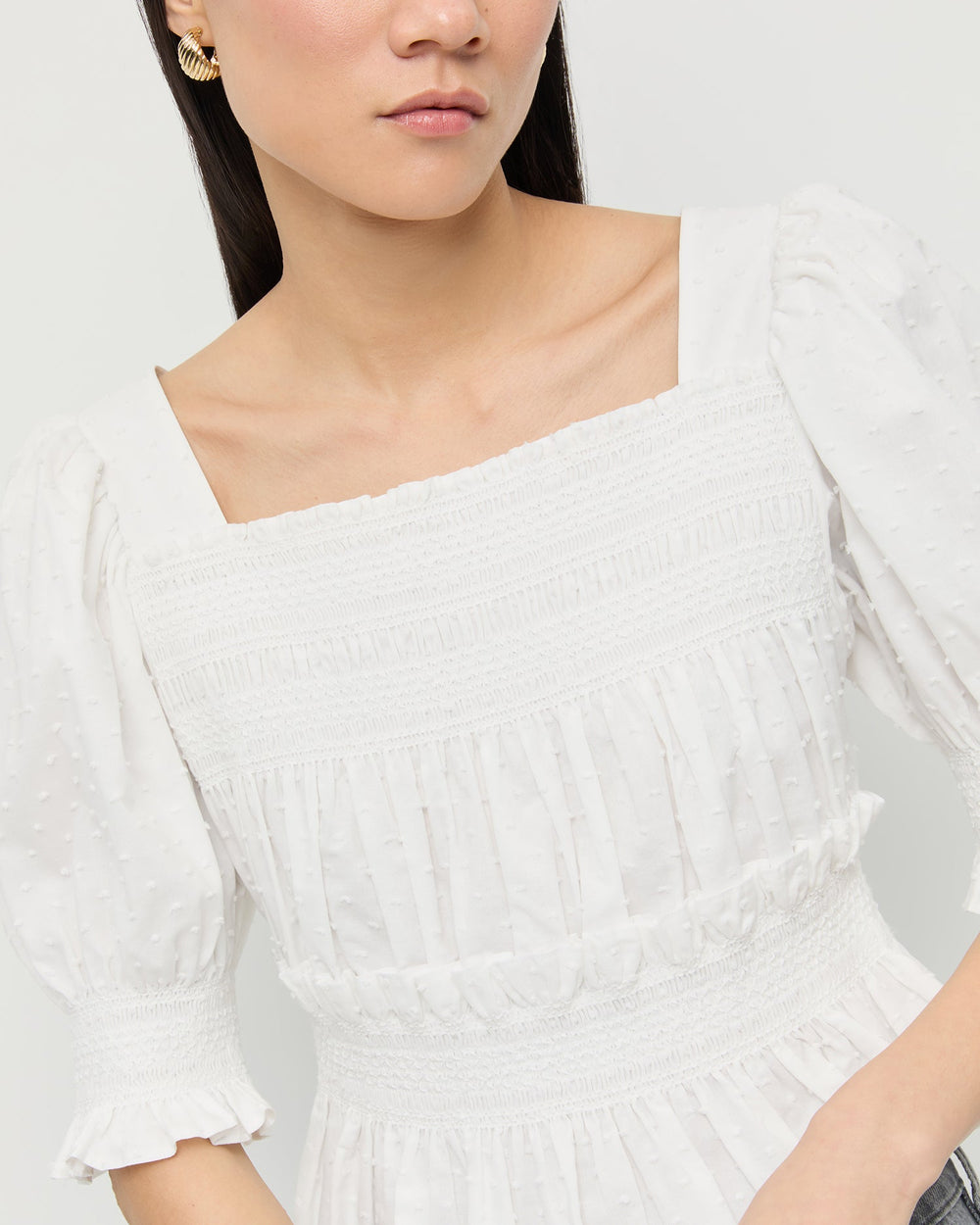 Loeffler Randall Women / Nicola Smocked Blouse