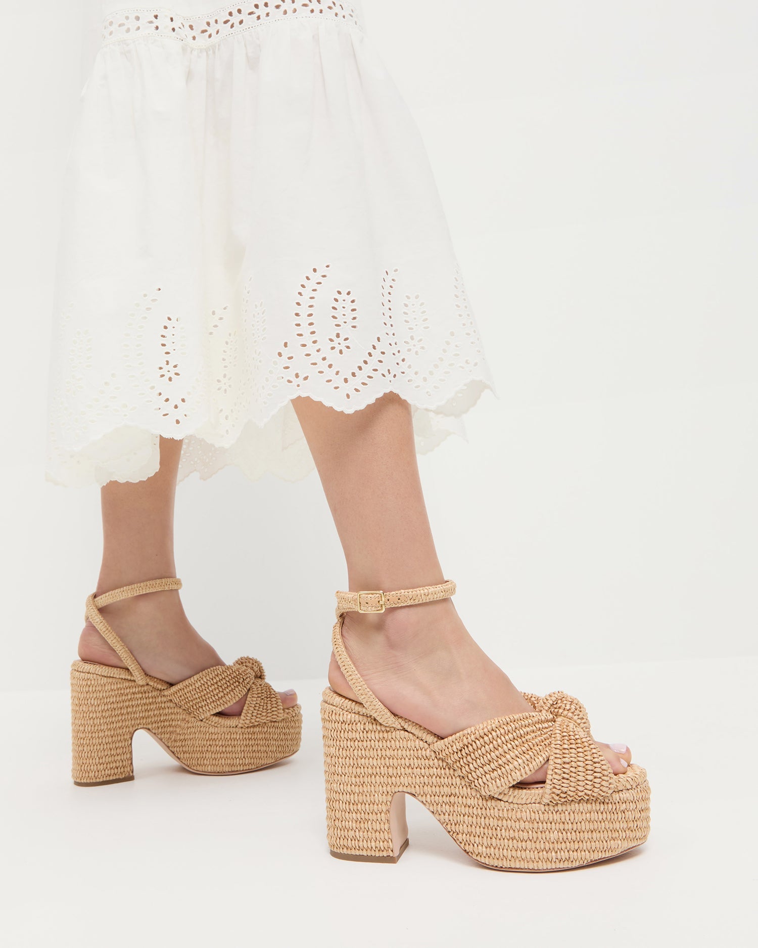 Loeffler Randall Women / Liza Natural Platform Sandal