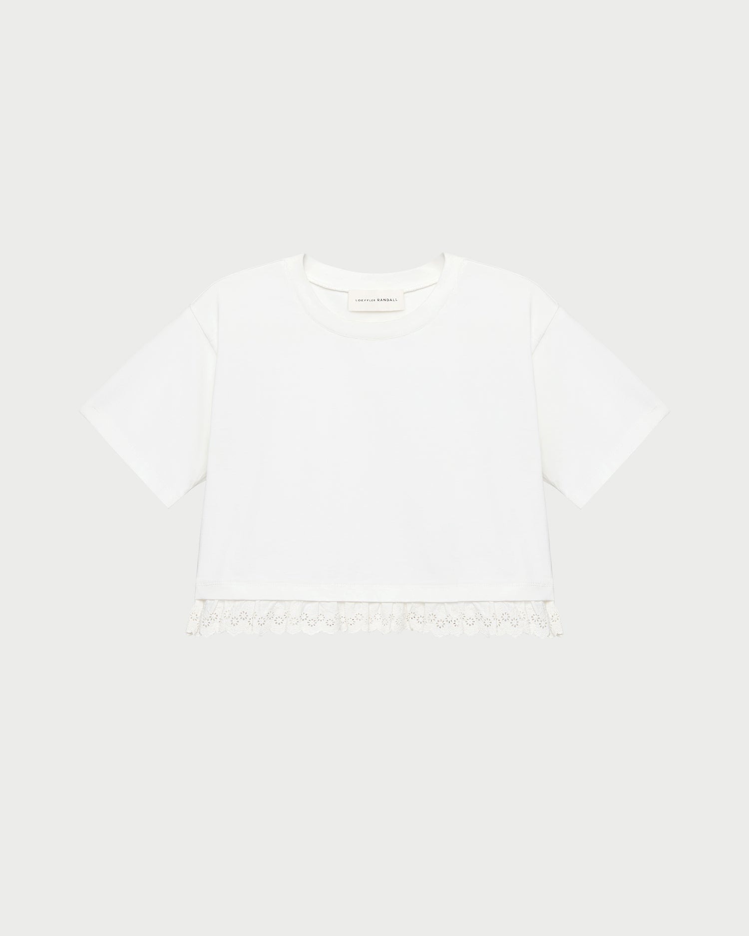 Loeffler Randall Women / Junie Lace Trim Tee