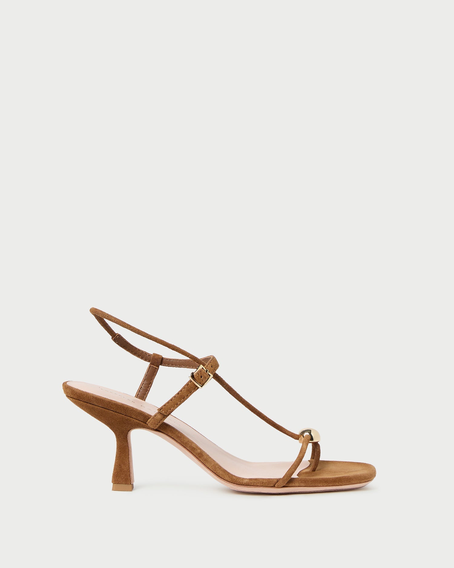 Loeffler Randall Women / Triana Cacao Suede Mid-Heel Sandal