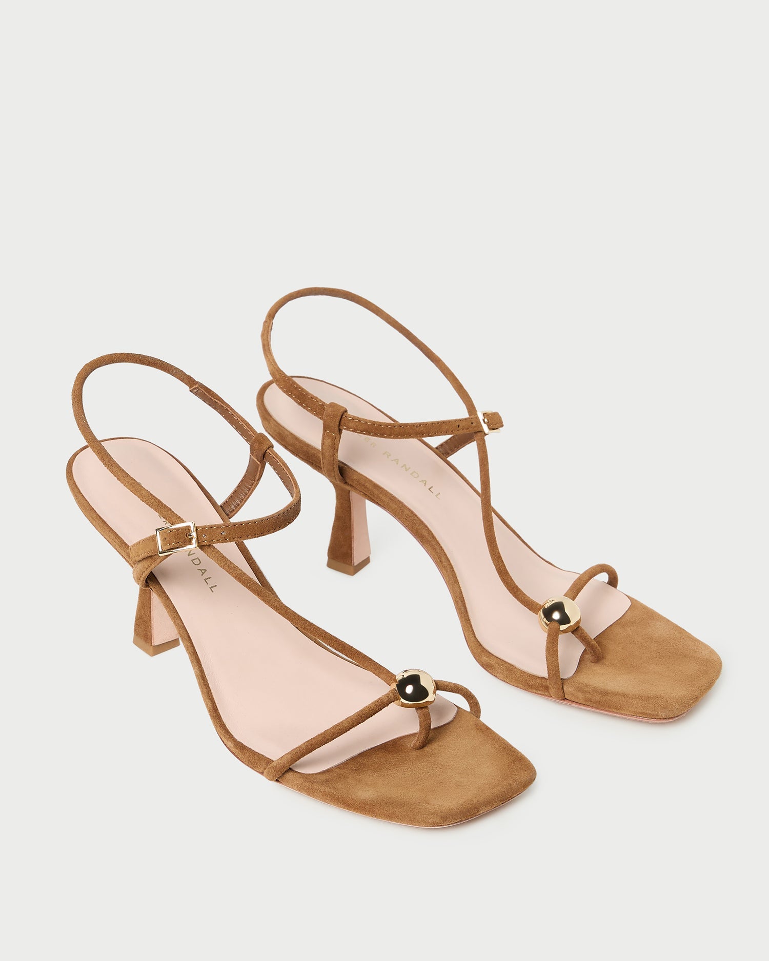 Loeffler Randall Women / Triana Cacao Suede Mid-Heel Sandal