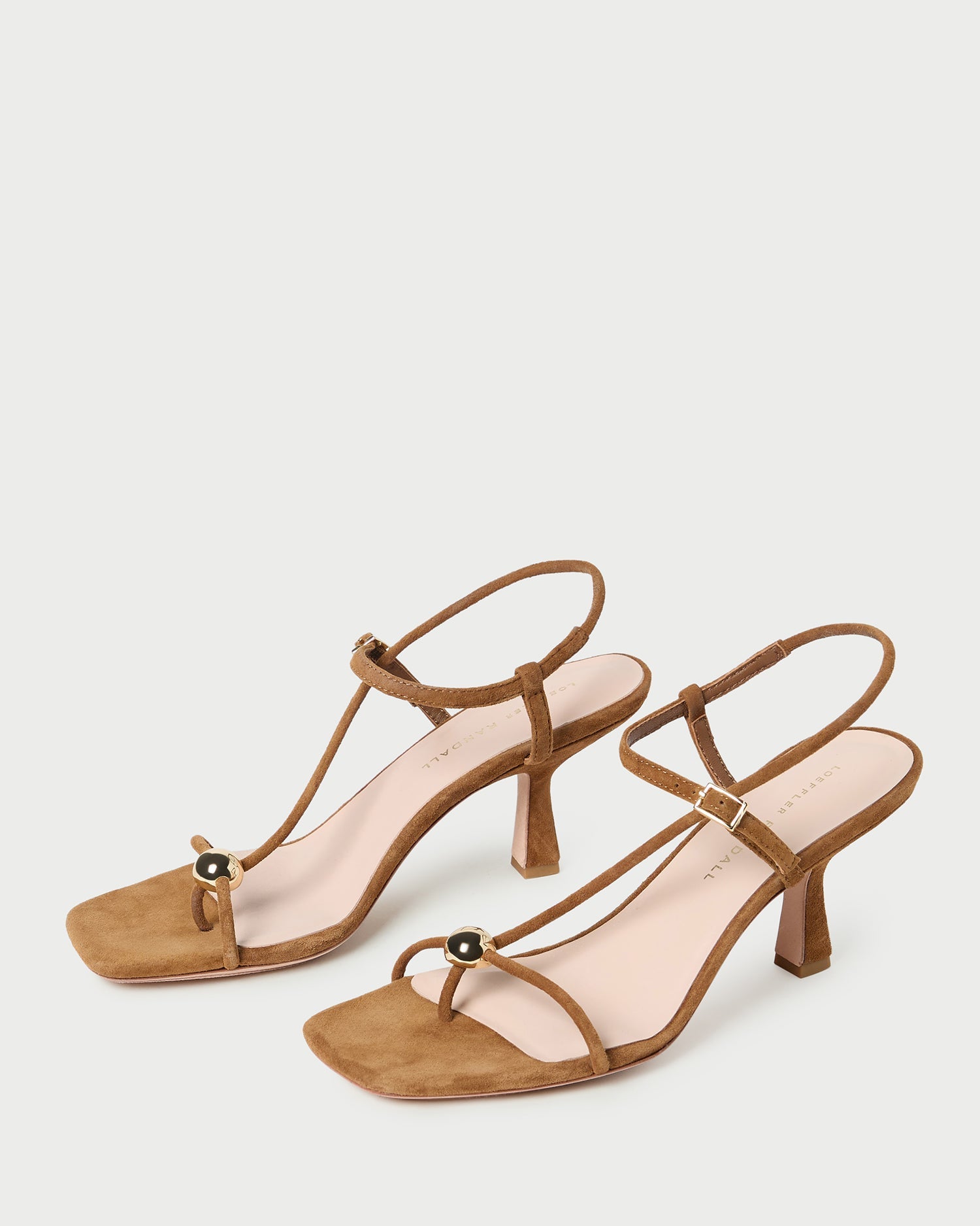 Loeffler Randall Women / Triana Cacao Suede Mid-Heel Sandal