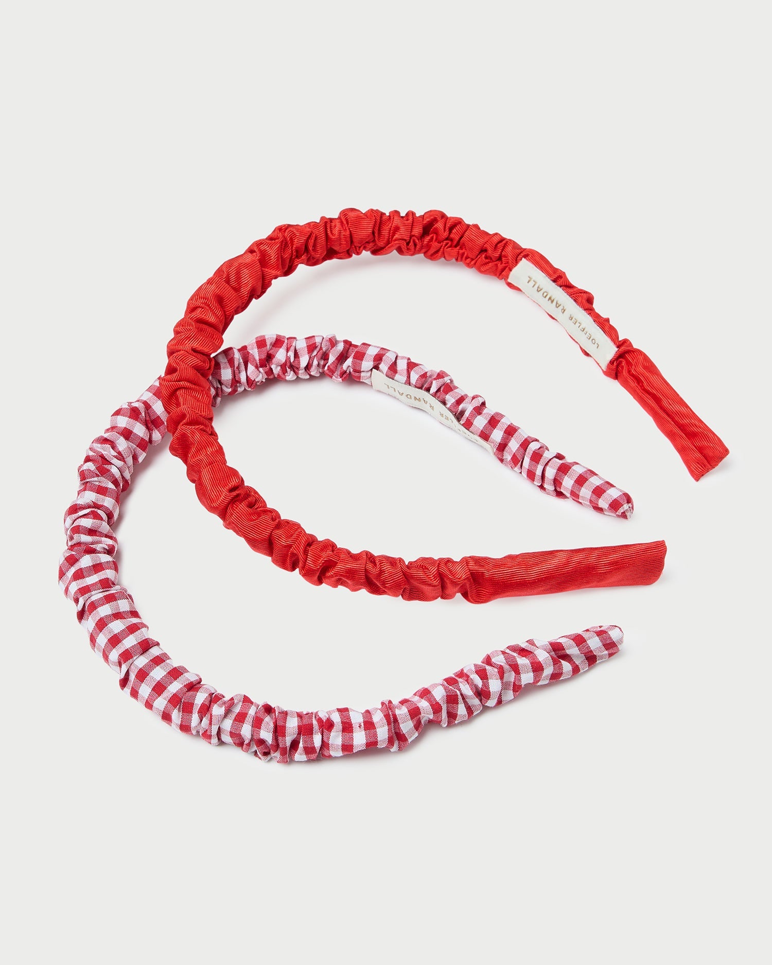 Loeffler Randall Women / Sabine Red Gingham/Red Headband Set