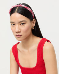 Loeffler Randall Women / Sabine Red Gingham/Red Headband Set