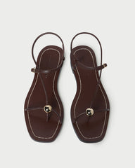 Loeffler Randall Women / Lara Espresso Leather Sandal