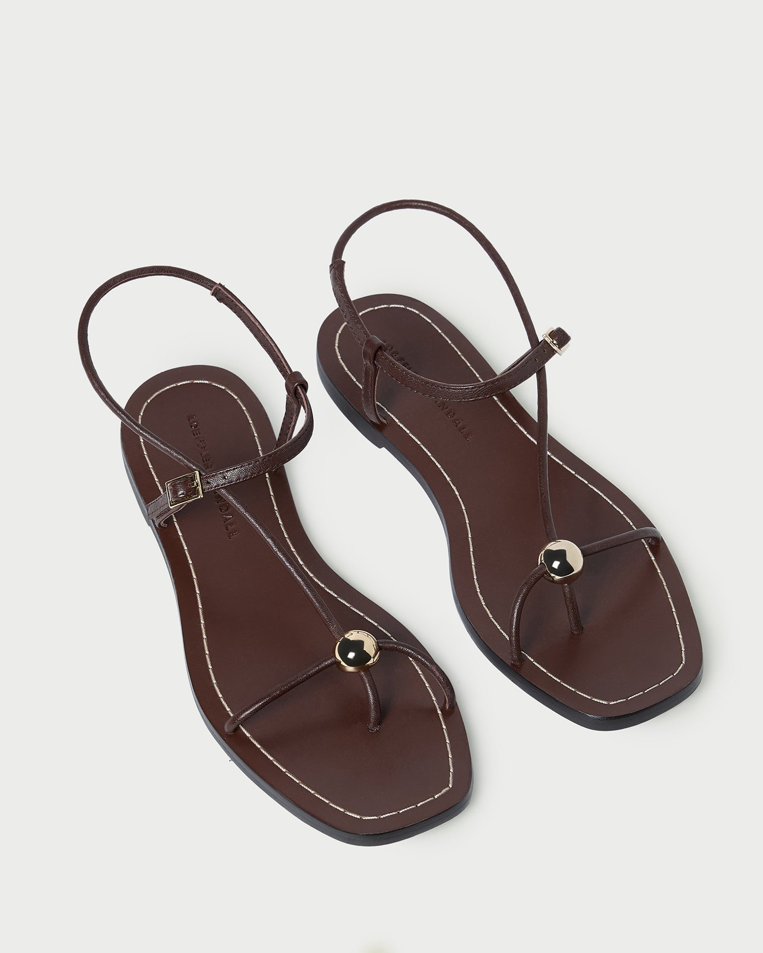 Loeffler Randall Women / Lara Espresso Leather Sandal