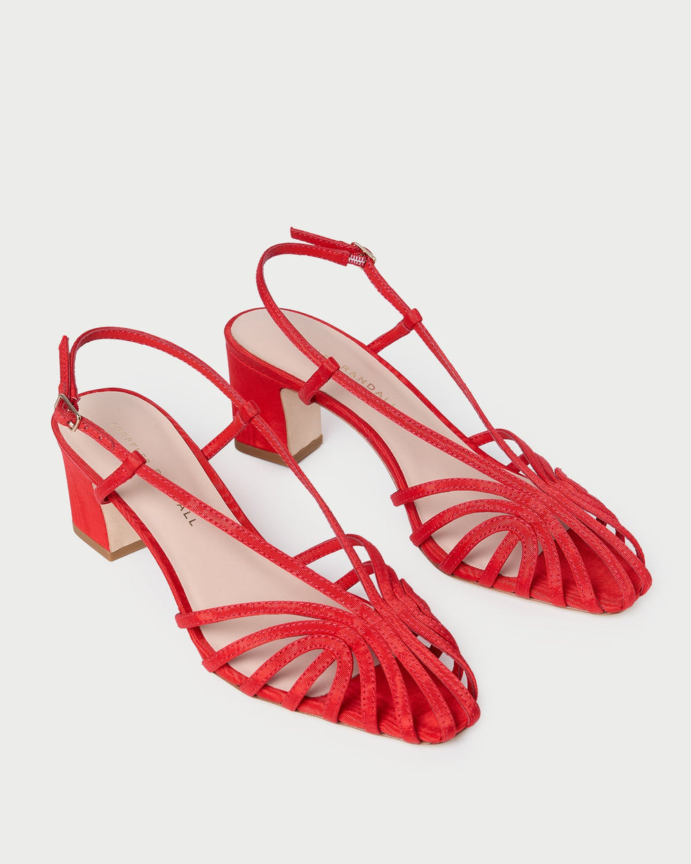 Loeffler Randall Women / Priscilla Red Moiré Heeled Sandal