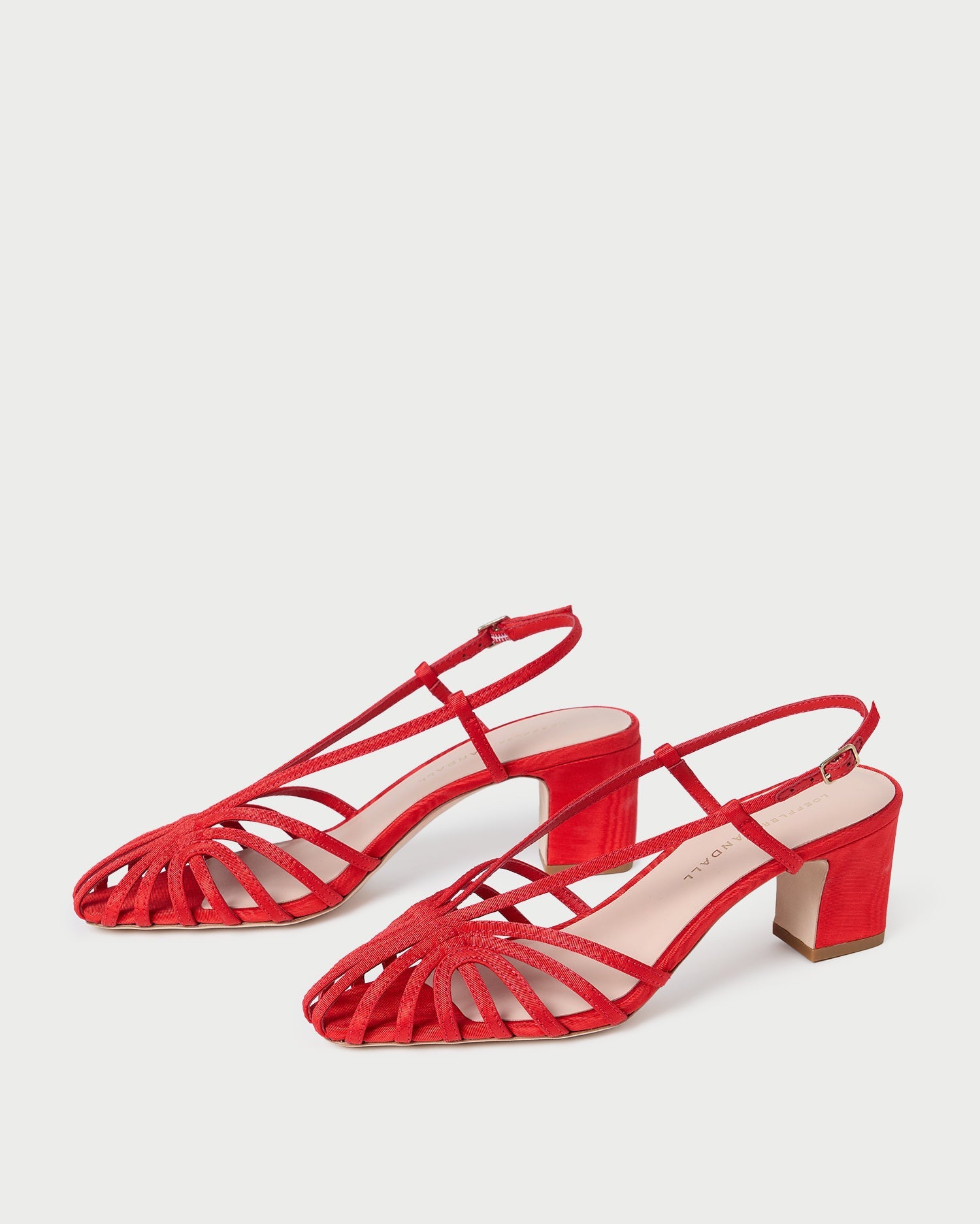 Loeffler Randall Women / Priscilla Red Moiré Heeled Sandal