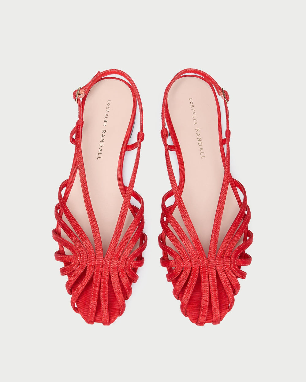 Loeffler Randall Women / Devon Red Moiré Slingback Sandal