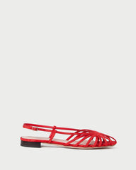 Loeffler Randall Women / Devon Red Moiré Slingback Sandal