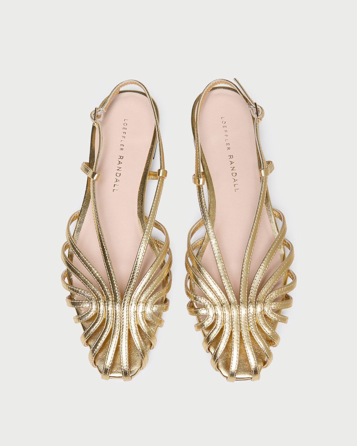 Loeffler Randall Women / Devon Gold Slingback Sandal