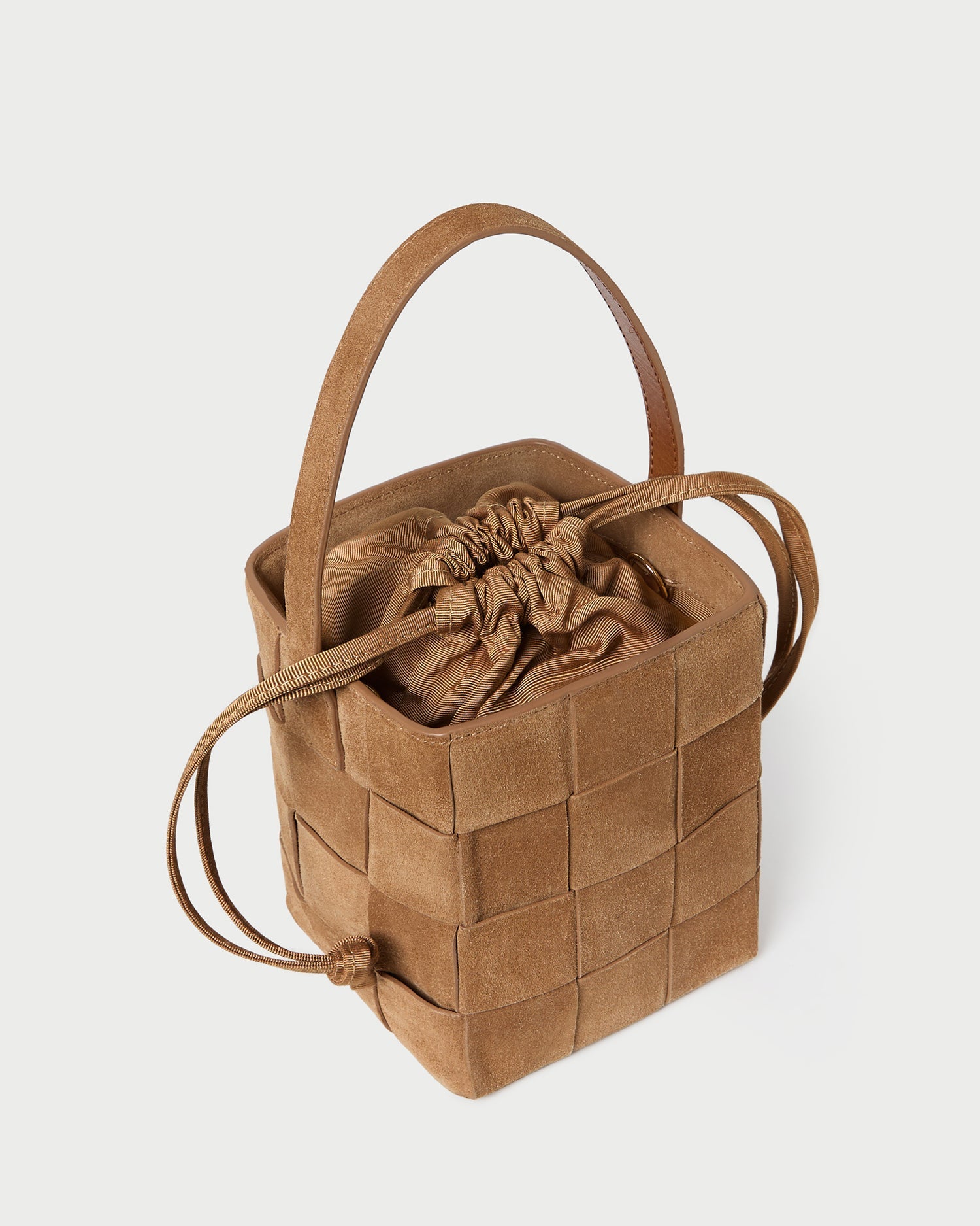 Loeffler Randall Women / Laith Toffee Suede Bucket Bag