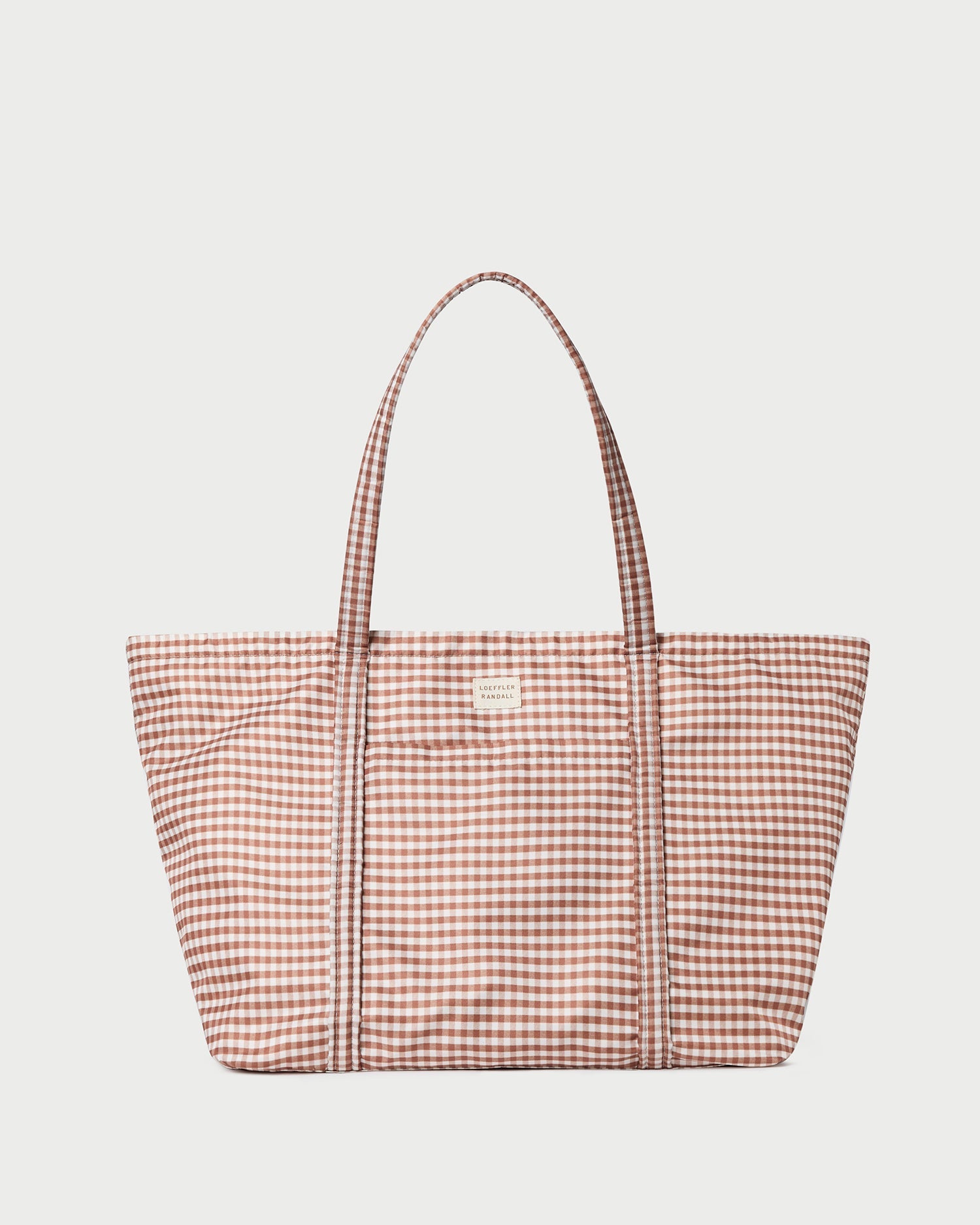 Loeffler Randall Women / Dina Brown Gingham Travel Tote