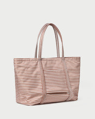 Loeffler Randall Women / Dina Brown Gingham Travel Tote