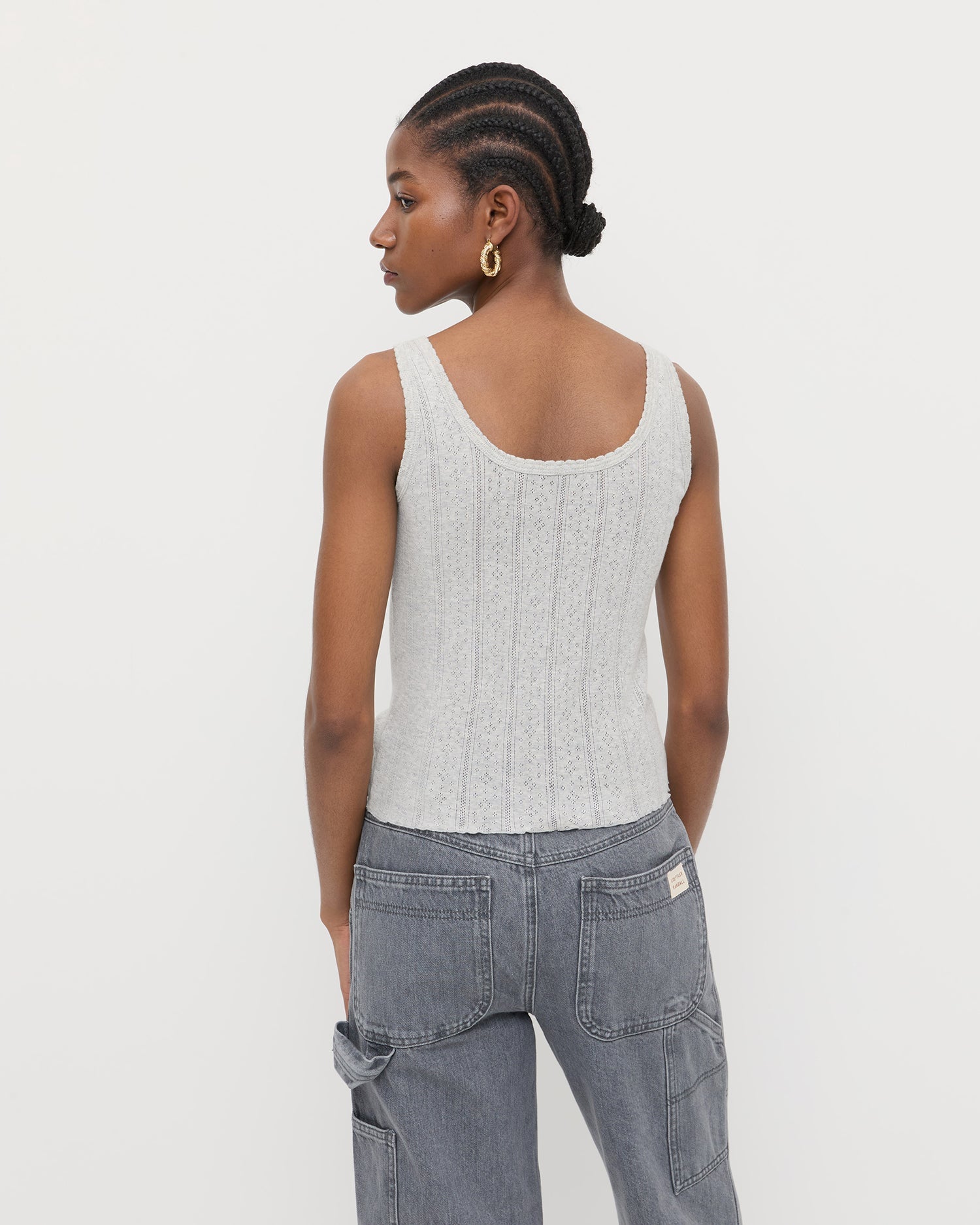 Loeffler Randall Women / Rylee Pointelle Tank Top