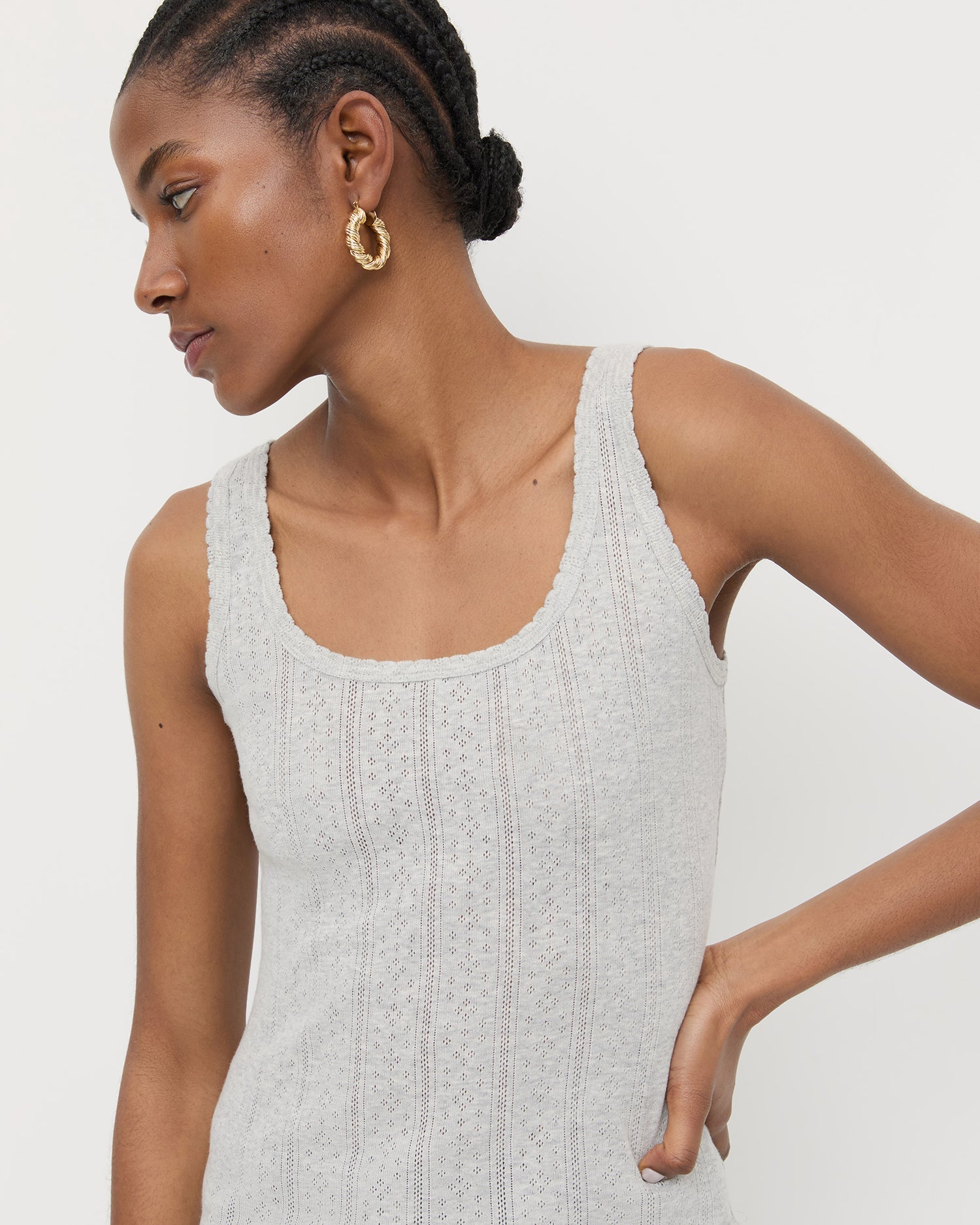Loeffler Randall Women / Rylee Pointelle Tank Top