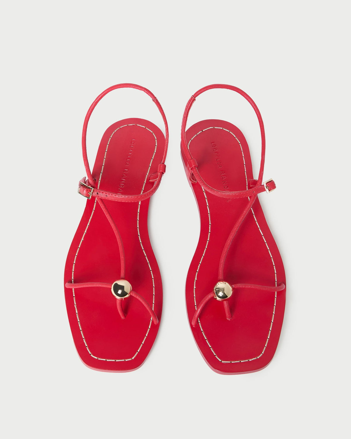 Loeffler Randall Women / Lara Red Leather Sandal
