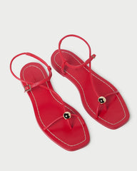 Loeffler Randall Women / Lara Red Leather Sandal