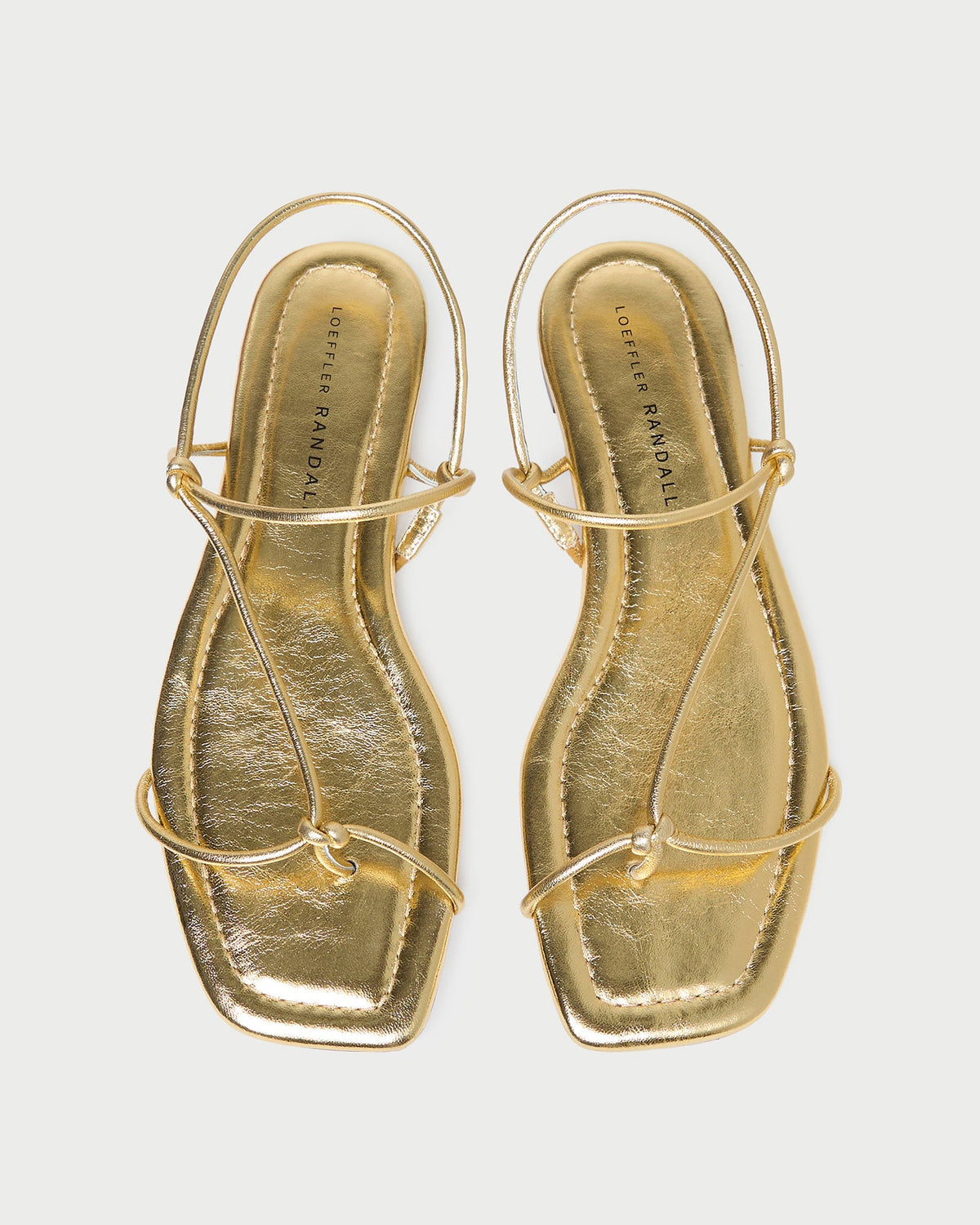 Loeffler Randall Women / Eleanor Gold Strappy Sandal
