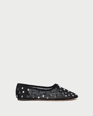 Loeffler Randall Women / Landon Black/Silver Mesh Ballet Flat