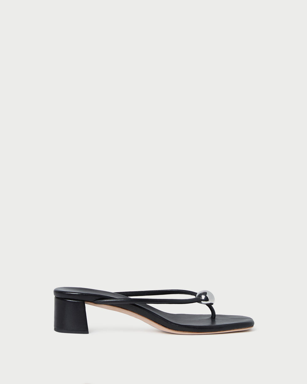 Loeffler Randall Women / Odessa Black Leather Heeled Sandal