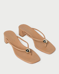 Loeffler Randall Women / Odessa Dune Leather Heeled Sandal