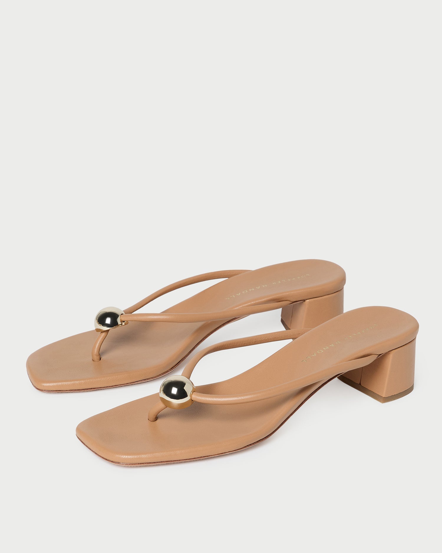 Loeffler Randall Women / Odessa Dune Leather Heeled Sandal