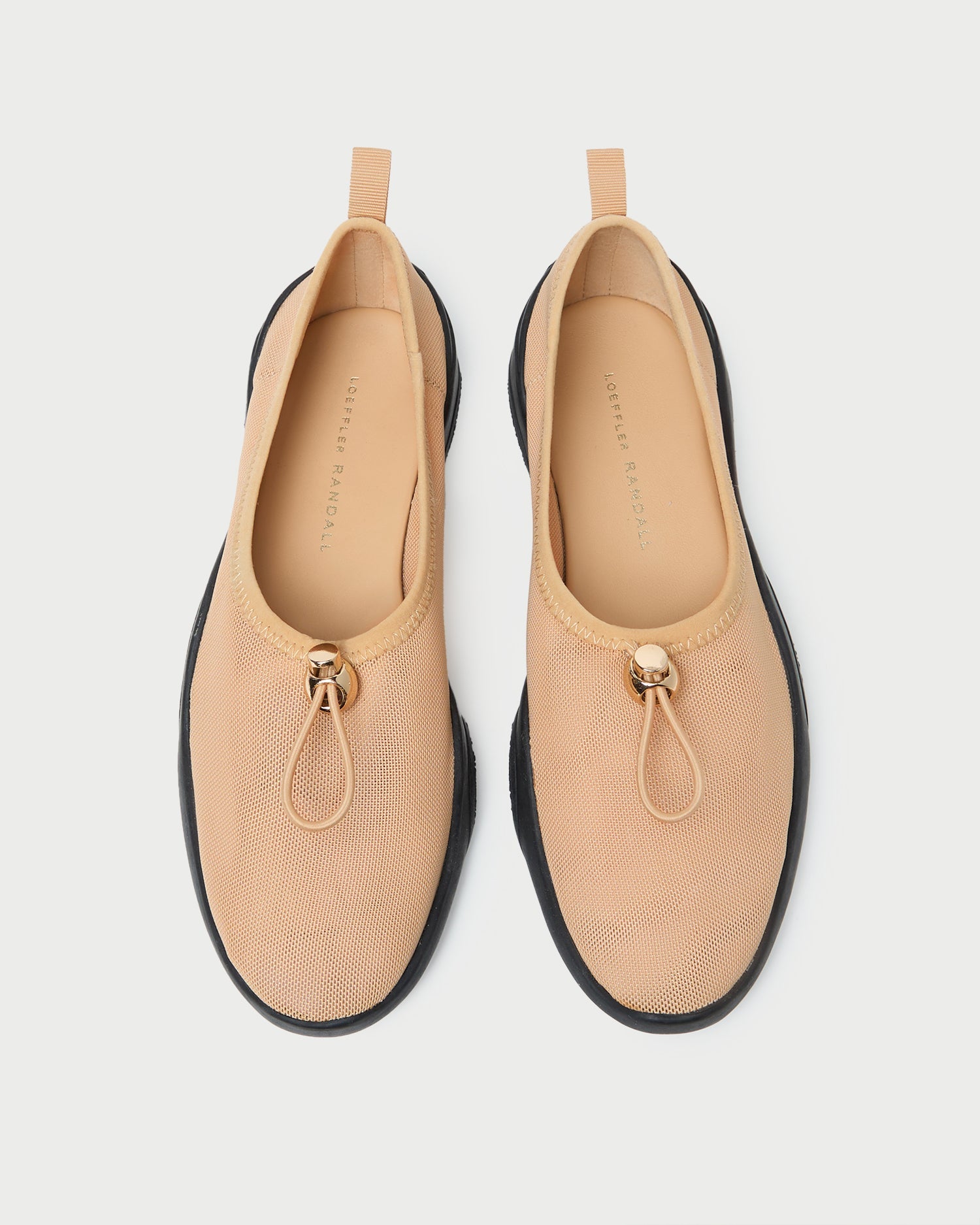 Loeffler Randall Women / Raina Caramel/Black Mesh Flat