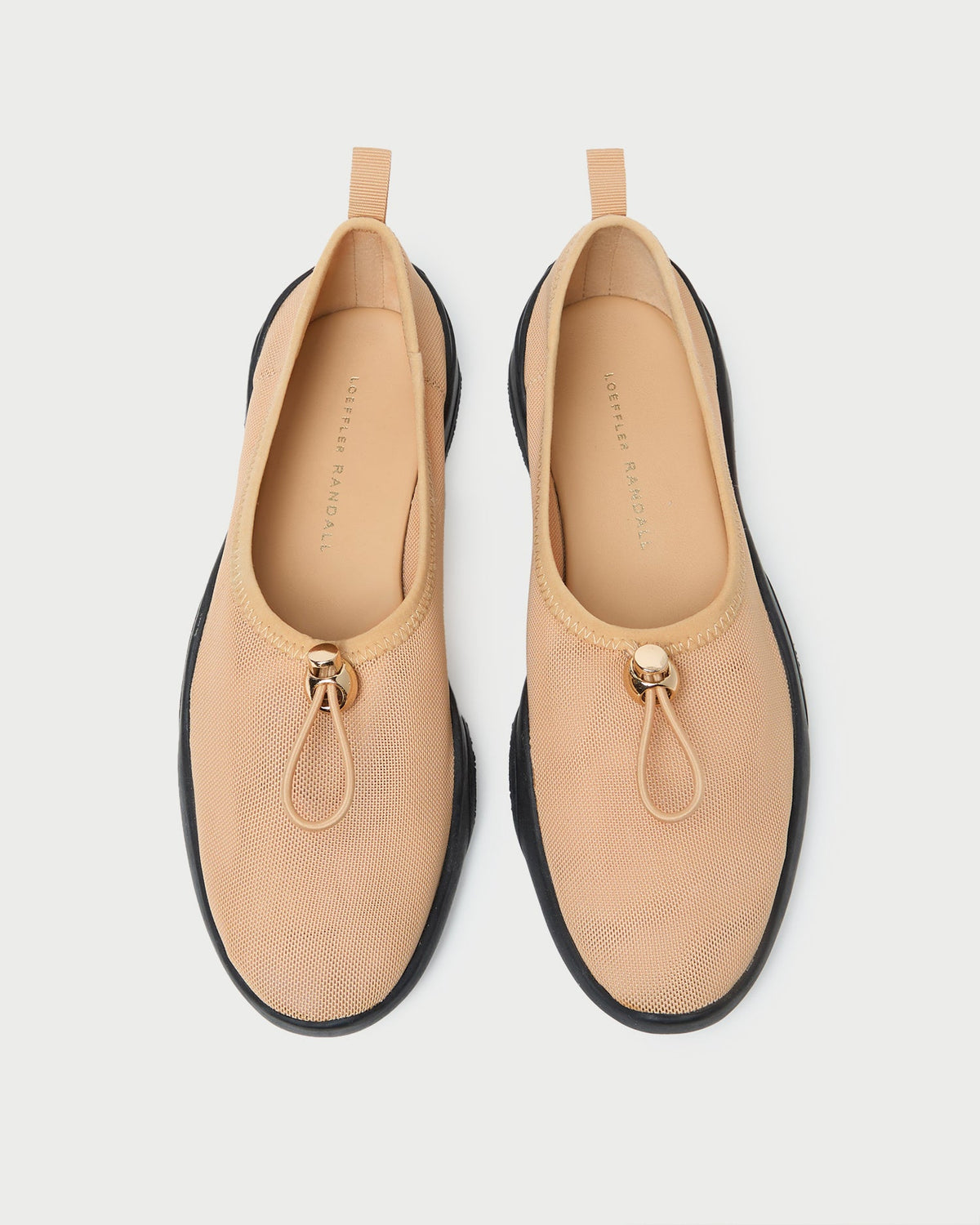 Loeffler Randall Women / Raina Caramel/Black Mesh Flat