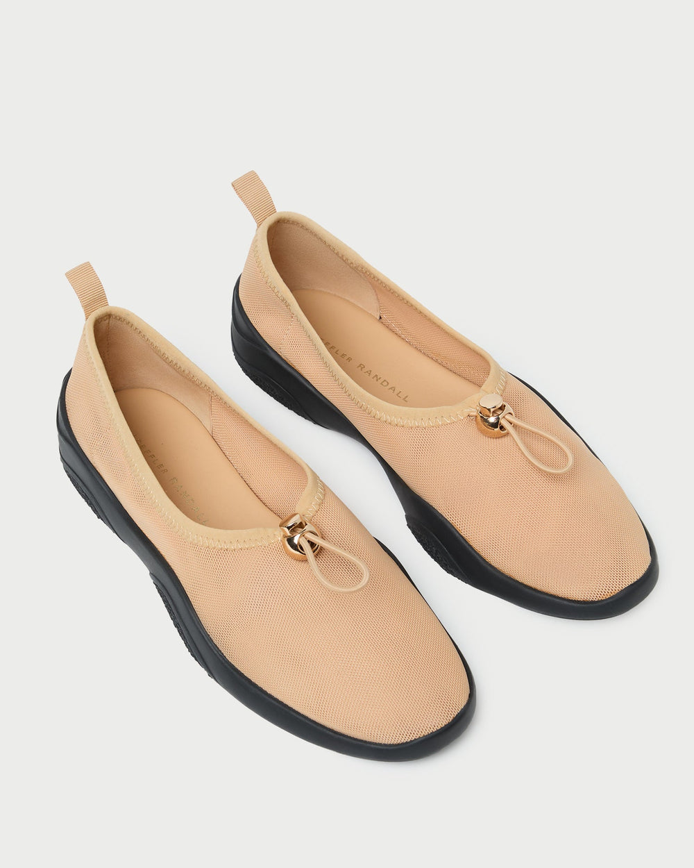 Loeffler Randall Women / Raina Caramel/Black Mesh Flat