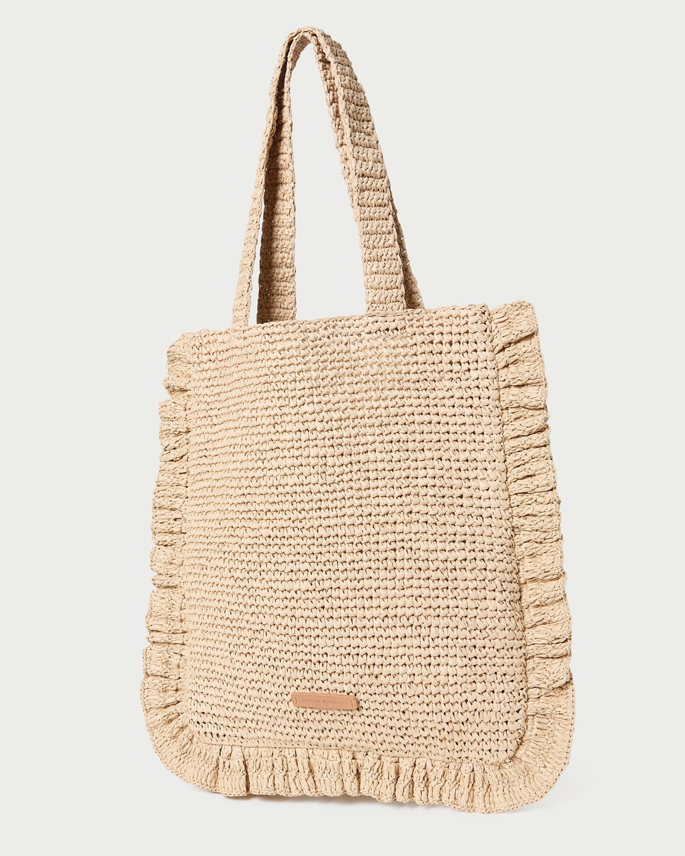 Loeffler Randall Women / Justine Natural Crochet Ruffle Tote