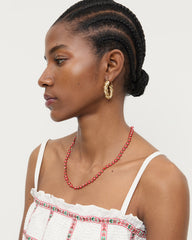 Loeffler Randall Women / Flora Red/White Beaded Set