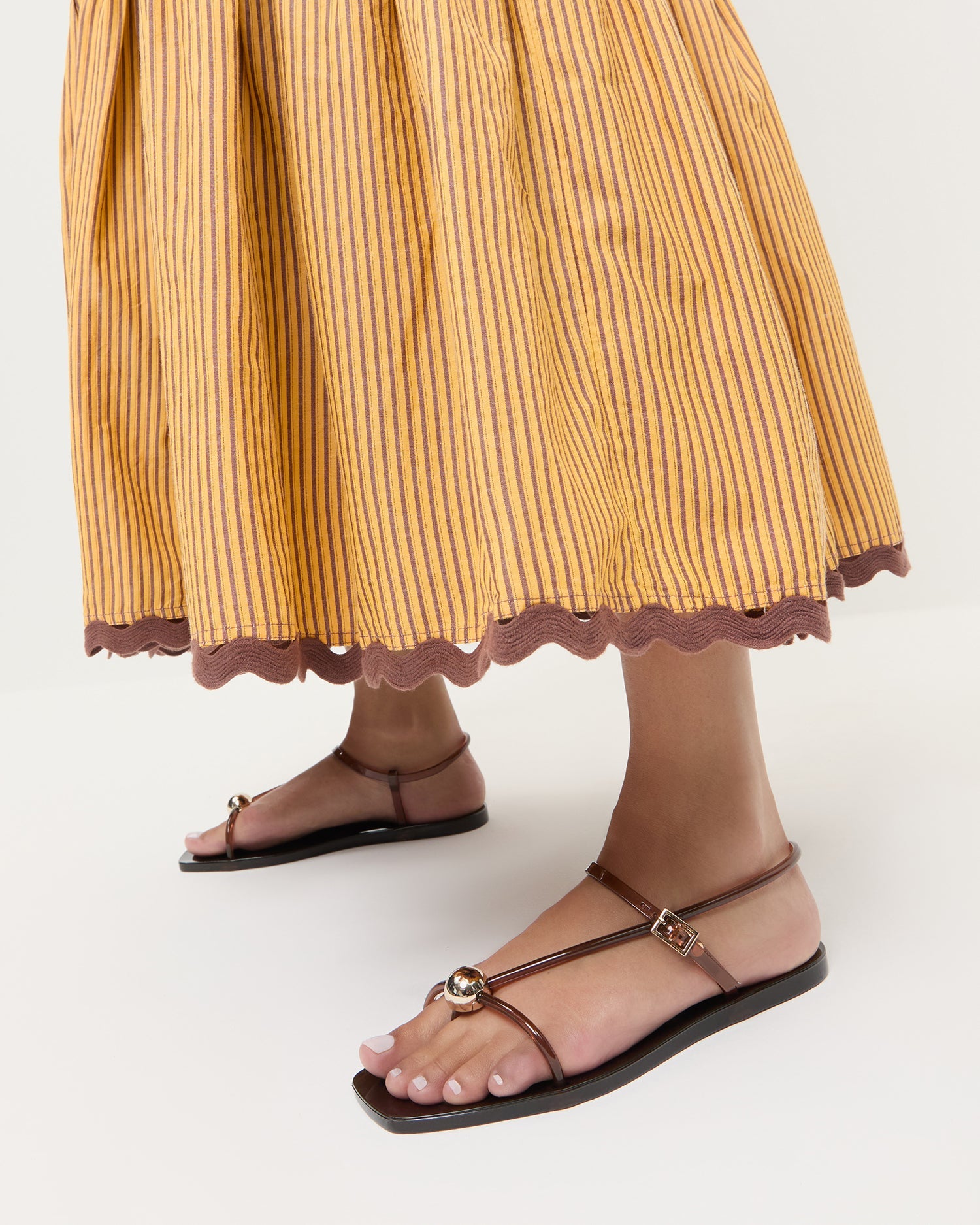 Loeffler Randall Women / Dana Brown Strappy Jelly Sandal