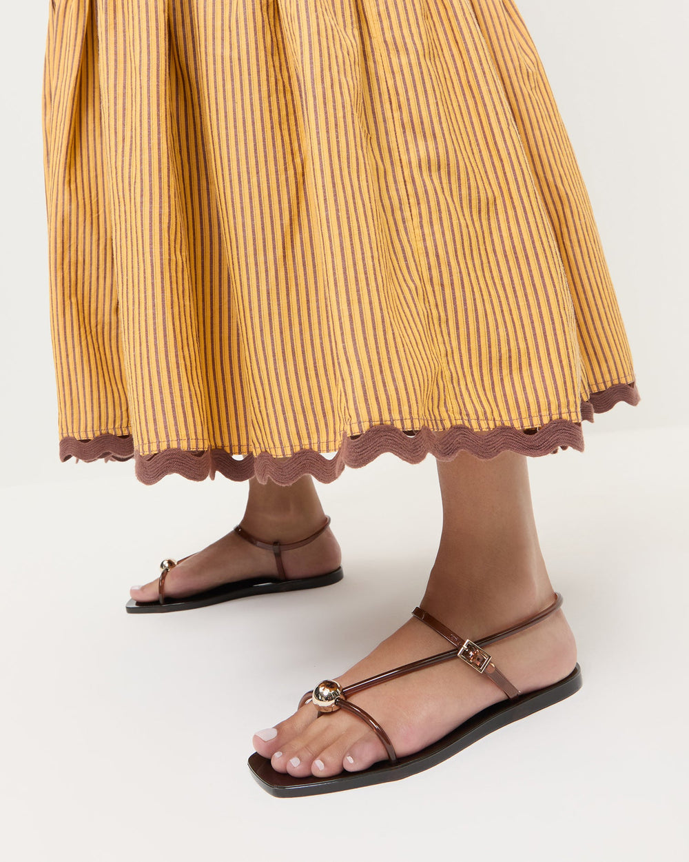 Loeffler Randall Women / Dana Brown Strappy Jelly Sandal