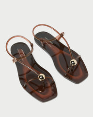 Loeffler Randall Women / Dana Brown Strappy Jelly Sandal